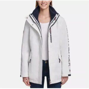 Tommy Hilfiger Women's 3-in-1 All Weather Systems Hood Jacket Basic Coat